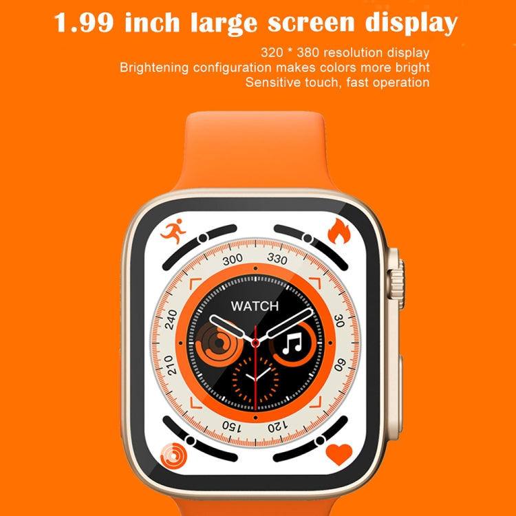 Montre intelligente à écran IPS KD99 Ultra 1,99 pouces, prend en charge la surveillance de la fréquence cardiaque et de l'oxygène sanguin / Modes sportifs