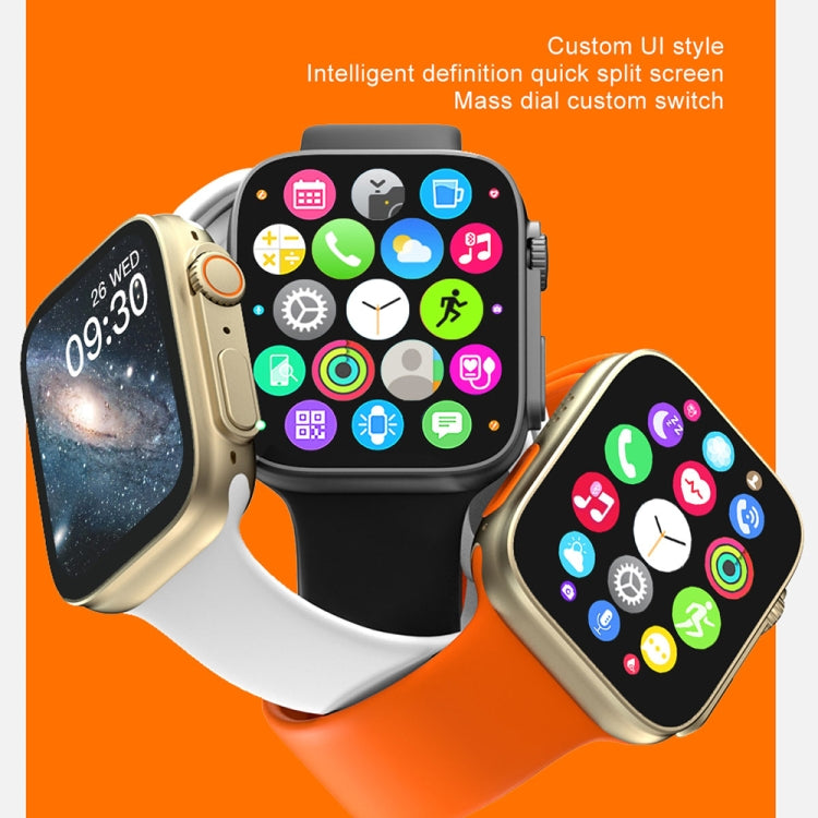 Montre intelligente à écran IPS KD99 Ultra 1,99 pouces, prend en charge la surveillance de la fréquence cardiaque et de l'oxygène sanguin / Modes sportifs