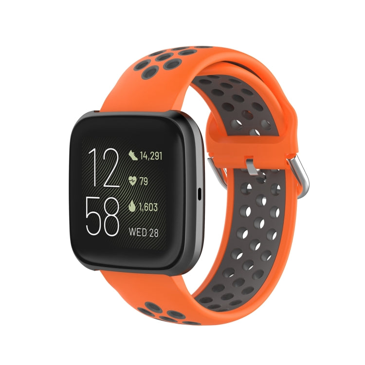 Pour Fitbit Versa 2 / Versa / Versa Lite 23mm Fermoir Bracelet Sport Deux Couleurs Bracelet de Montre