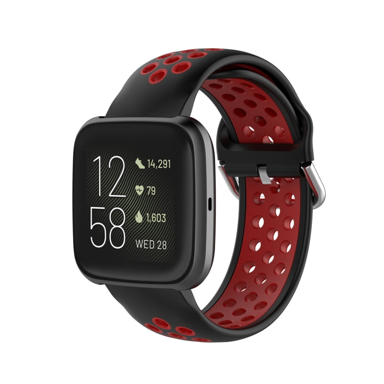 Pour Fitbit Versa 2 / Versa / Versa Lite 23mm Fermoir Bracelet Sport Deux Couleurs Bracelet de Montre