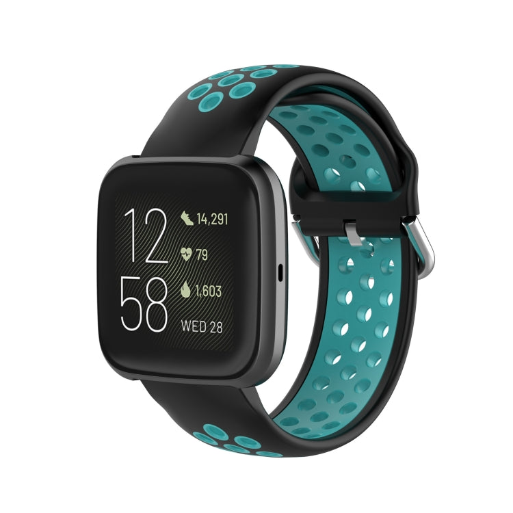 Pour Fitbit Versa 2 / Versa / Versa Lite 23mm Fermoir Bracelet Sport Deux Couleurs Bracelet de Montre