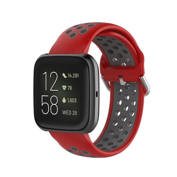 Pour Fitbit Versa 2 / Versa / Versa Lite 23mm Fermoir Bracelet Sport Deux Couleurs Bracelet de Montre