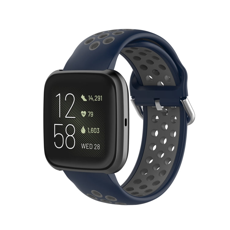 Pour Fitbit Versa 2 / Versa / Versa Lite 23mm Fermoir Bracelet Sport Deux Couleurs Bracelet de Montre