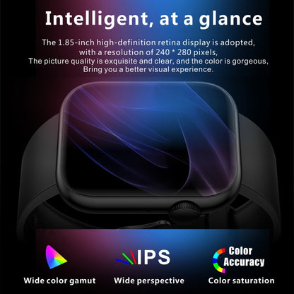 QX7 Montre intelligente à écran TFT de 1,85 pouces, Prise en charge des appels Bluetooth / Surveillance du foyer / Plus de 100 modes sportifs
