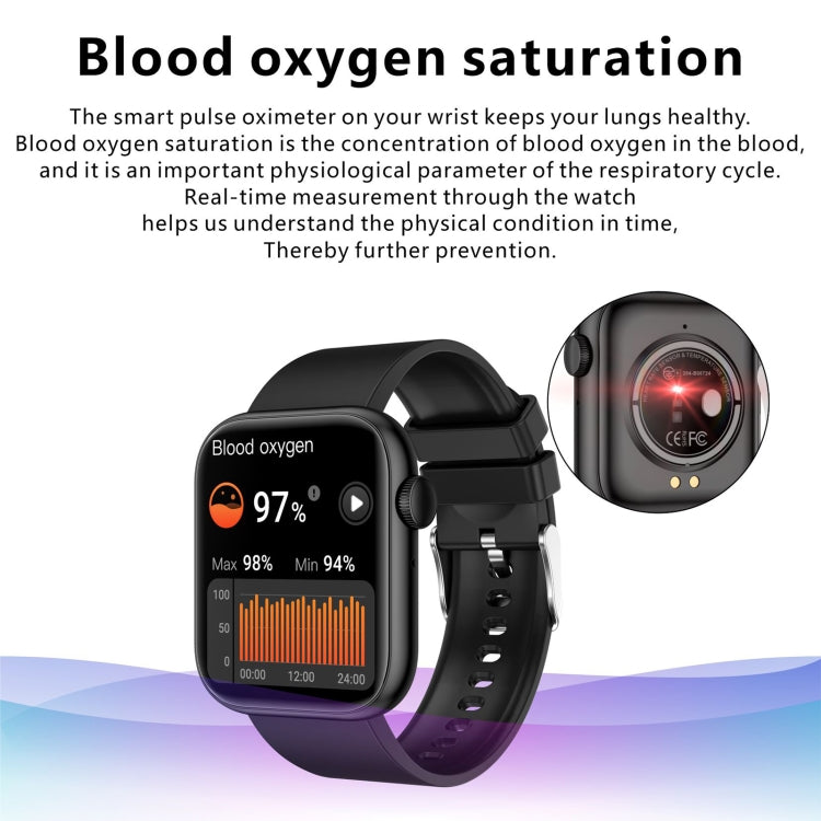 QX7 Montre intelligente à écran TFT de 1,85 pouces, Prise en charge des appels Bluetooth / Surveillance du foyer / Plus de 100 modes sportifs