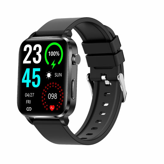 F100 1,7 pouces HD Square Screen TPU Strap Smart Watch Prend en charge la surveillance de la température corporelle / la surveillance de l'oxygène sanguin, TPU Strap(Black), TPU Strap(Red), TPU Strap(Blue)