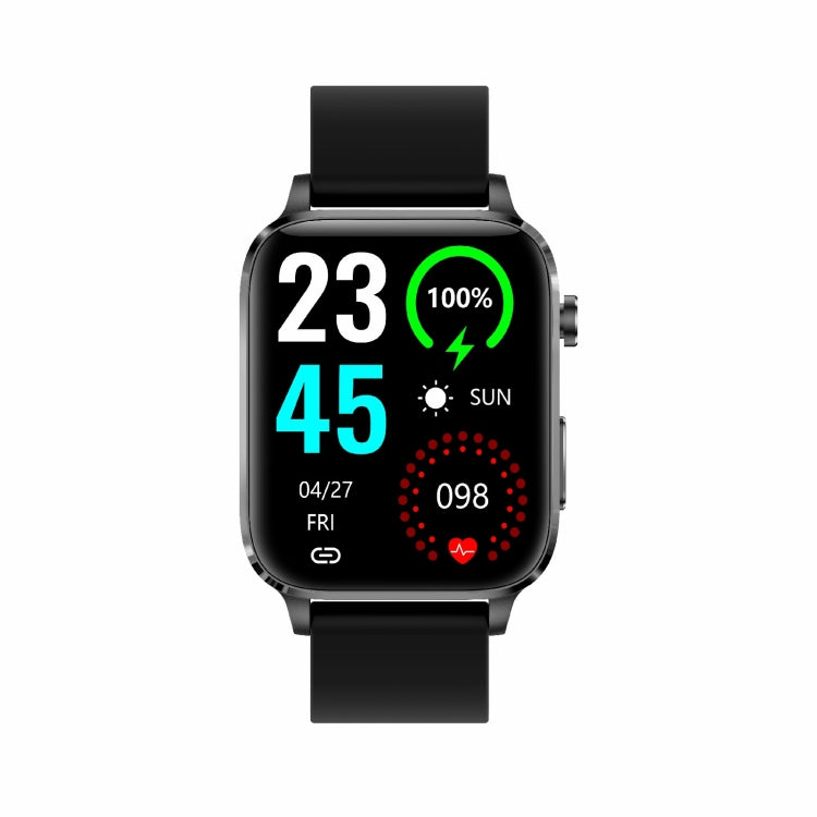 F100 1,7 pouces HD Square Screen TPU Strap Smart Watch Prend en charge la surveillance de la température corporelle / la surveillance de l'oxygène sanguin, TPU Strap(Black), TPU Strap(Red), TPU Strap(Blue)
