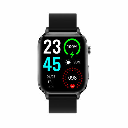 F100 1,7 pouces HD Square Screen TPU Strap Smart Watch Prend en charge la surveillance de la température corporelle / la surveillance de l'oxygène sanguin, TPU Strap(Black), TPU Strap(Red), TPU Strap(Blue)