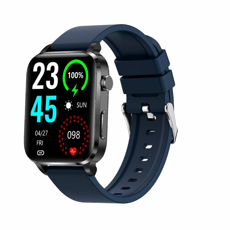 F100 1,7 pouces HD Square Screen TPU Strap Smart Watch Prend en charge la surveillance de la température corporelle / la surveillance de l'oxygène sanguin, TPU Strap(Black), TPU Strap(Red), TPU Strap(Blue)