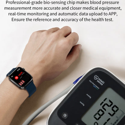 F100 1,7 pouces HD Square Screen TPU Strap Smart Watch Prend en charge la surveillance de la température corporelle / la surveillance de l'oxygène sanguin, TPU Strap(Black), TPU Strap(Red), TPU Strap(Blue)