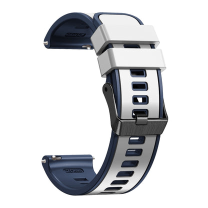 Bracelet de montre en silicone bicolore à armure toile, For Samsung Galaxy Watch 5 40mm / 44mm