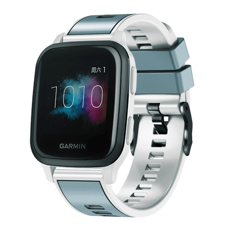 Bracelet de montre en silicone bicolore à armure toile, For Samsung Galaxy Watch 5 40mm / 44mm