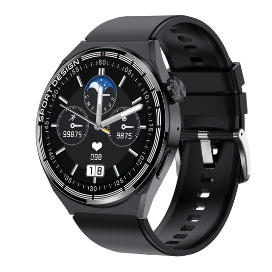MD3MAX Porsche Ver 1,39 pouces écran rond bracelet en TPU montre intelligente prend en charge la surveillance de la fréquence cardiaque/surveillance de l'oxygène sanguin, TPU Strap