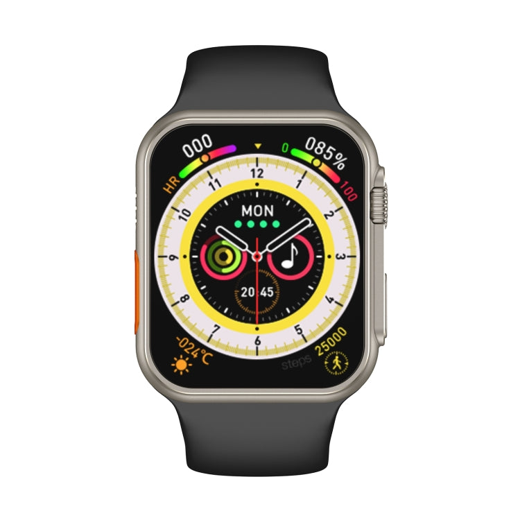 La montre intelligente à écran carré N8 Ultra 2,02 pouces prend en charge la surveillance de la fréquence cardiaque / la surveillance de l'oxygène sanguin