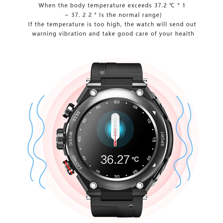 T92 1.28 pouces IPS écran tactile 2 en 1 casque Bluetooth montre intelligente, prise en charge de la surveillance de la fréquence cardiaque/musique Bluetooth