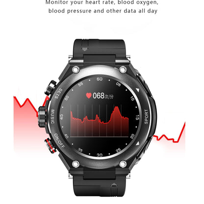 T92 1.28 pouces IPS écran tactile 2 en 1 casque Bluetooth montre intelligente, prise en charge de la surveillance de la fréquence cardiaque/musique Bluetooth