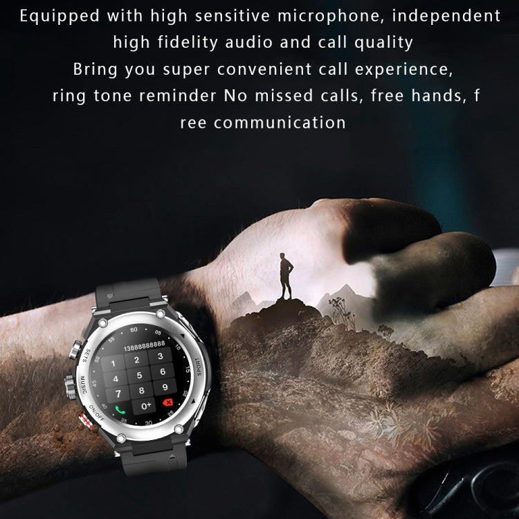 T92 1.28 pouces IPS écran tactile 2 en 1 casque Bluetooth montre intelligente, prise en charge de la surveillance de la fréquence cardiaque/musique Bluetooth