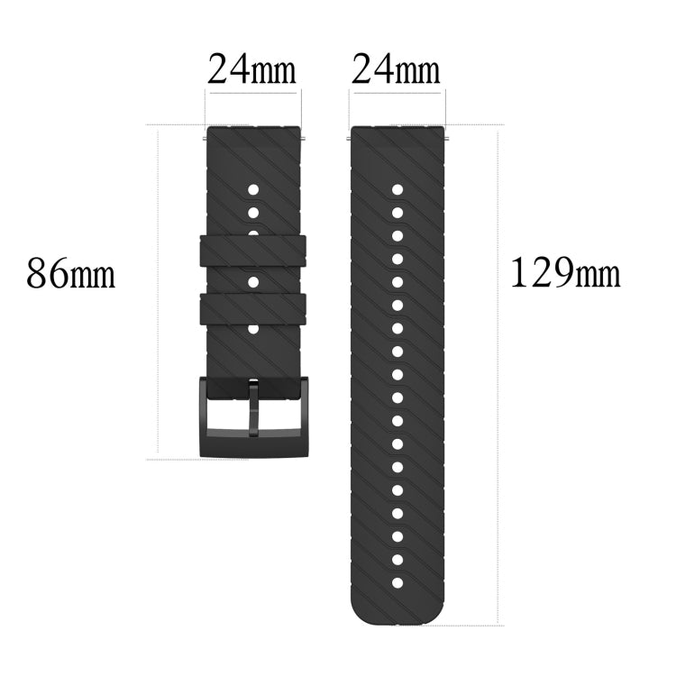 Pour le bracelet en silicone Suunto 9 Lightning