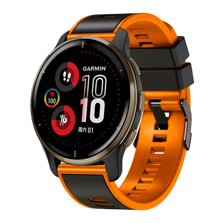 Bracelet de montre en silicone bicolore à armure toile, For Samsung Galaxy Watch 5 Pro 45mm