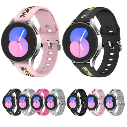 Bracelet de montre en silicone à impression de grain vertical, For Samsung Galaxy Watch 5 40mm / 44mm, For Samsung Galaxy Watch 5 Pro 45mm