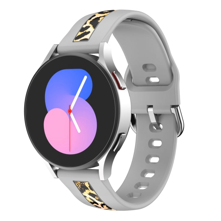 Bracelet de montre en silicone à impression de grain vertical, For Samsung Galaxy Watch 5 40mm / 44mm, For Samsung Galaxy Watch 5 Pro 45mm