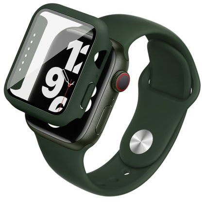 Imak Bracelet de montre en silicone Cadre PC avec film en verre trempé, For Apple Watch SE 2022 40mm