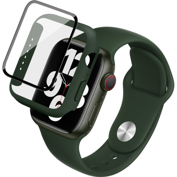 Imak Bracelet de montre en silicone Cadre PC avec film en verre trempé, For Apple Watch SE 2022 40mm