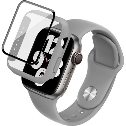 Imak Bracelet de montre en silicone Cadre PC avec film en verre trempé, For Apple Watch SE 2022 40mm