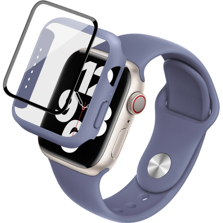 Imak Bracelet de montre en silicone Cadre PC avec film en verre trempé, For Apple Watch SE 2022 40mm