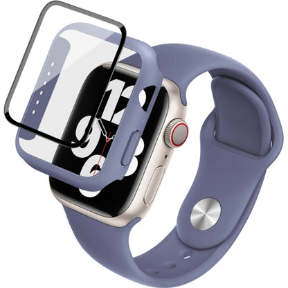 Imak Bracelet de montre en silicone Cadre PC avec film en verre trempé, For Apple Watch SE 2022 40mm