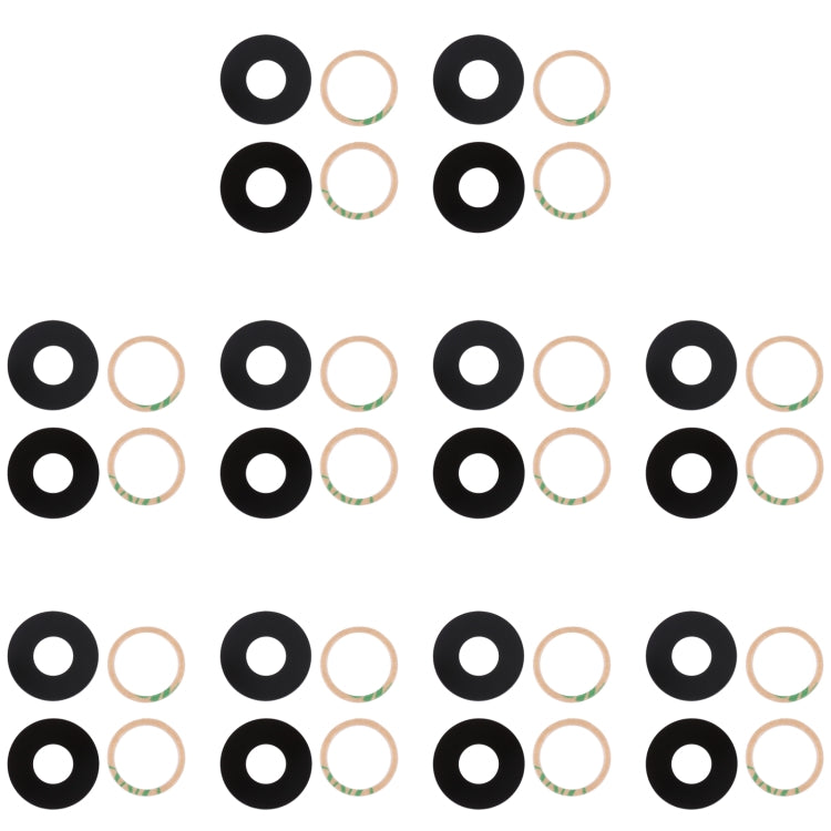 Lentille de caméra arrière 10 pièces, For Xiaomi Redmi Note 11SE, For Xiaomi Poco F4 GT, For Xiaomi Redmi K40S/Poco F4, For Xiaomi Redmi Note 11E/Redmi 10 5G/Redmi 11 Prime 5G, For Xiaomi Black Shark 4S/Black Shark 4S Pro, For OPPO Reno7 5G/Reno7 5G Ch...