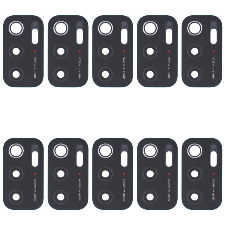 Lentille de caméra arrière 10 pièces, For Xiaomi Redmi Note 11SE, For Xiaomi Poco F4 GT, For Xiaomi Redmi K40S/Poco F4, For Xiaomi Redmi Note 11E/Redmi 10 5G/Redmi 11 Prime 5G, For Xiaomi Black Shark 4S/Black Shark 4S Pro, For OPPO Reno7 5G/Reno7 5G Ch...