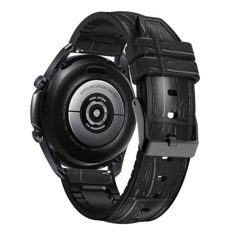 Bracelet de montre en cuir de silicone à texture articulaire en bambou, For Huawei GT 3 Pro 46mm