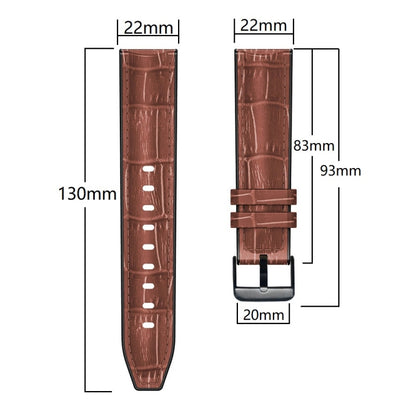 Bracelet de montre en cuir de silicone à texture articulaire en bambou, For Huawei GT 3 Pro 46mm