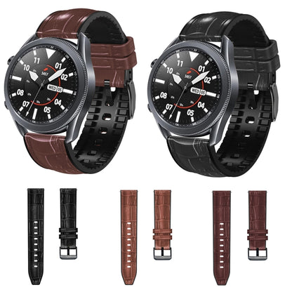 Bracelet de montre en cuir de silicone à texture articulaire en bambou, For Huawei GT 3 Pro 46mm