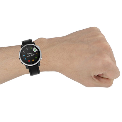 Pour Garmin Fenix 6S 20mm Bracelet de montre à texture officielle à dégagement rapide, with Plastic Button