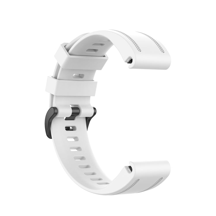 Pour Garmin Fenix 6S 20mm Bracelet de montre à texture officielle à dégagement rapide, with Plastic Button