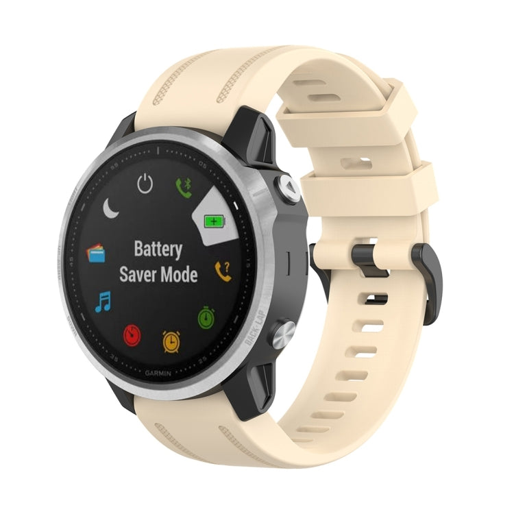 Pour Garmin Fenix 6S 20mm Bracelet de montre à texture officielle à dégagement rapide, with Plastic Button