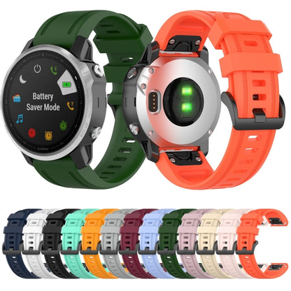 Pour Garmin Fenix 6S 20mm Bracelet de montre à texture officielle à dégagement rapide, with Plastic Button