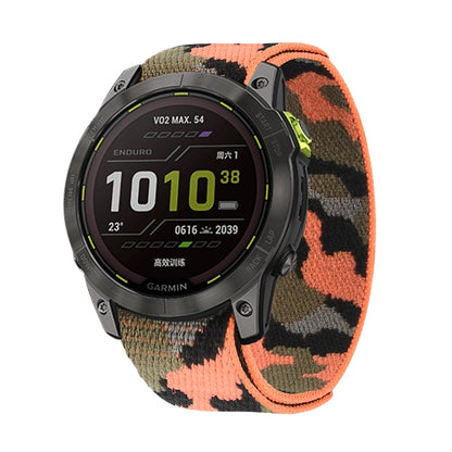 Bande de montre en nylon à fermeture auto-agrippante, For Garmin Fenix 7, For Garmin Fenix 7X