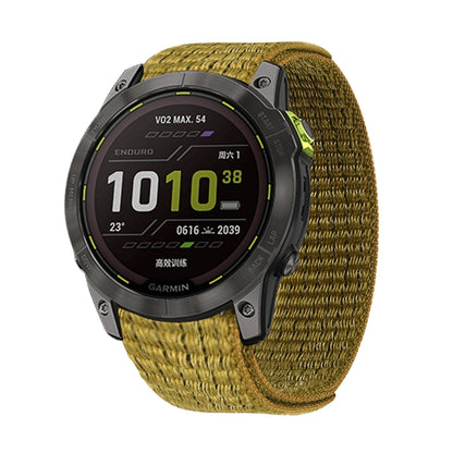 Bande de montre en nylon à fermeture auto-agrippante, For Garmin Fenix 7, For Garmin Fenix 7X