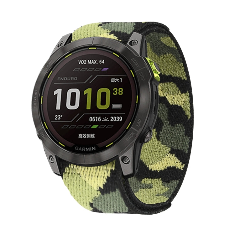 Bande de montre en nylon à fermeture auto-agrippante, For Garmin Fenix 7, For Garmin Fenix 7X