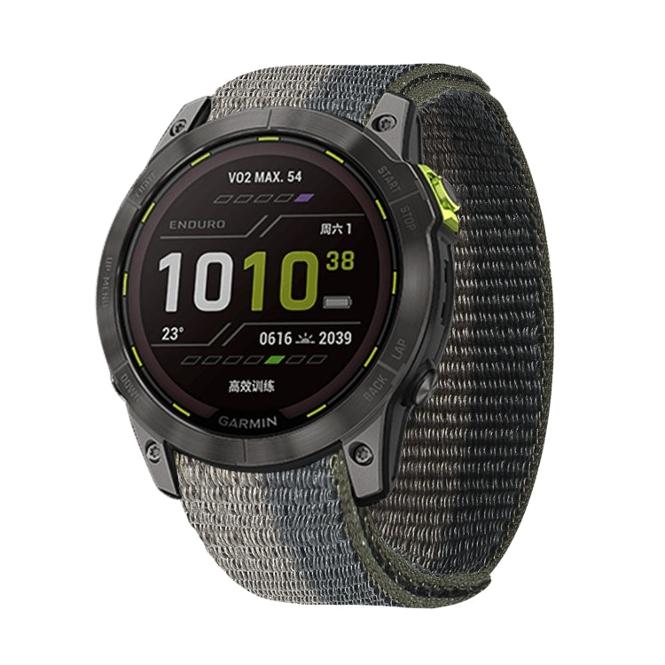 Bande de montre en nylon à fermeture auto-agrippante, For Garmin Fenix 7, For Garmin Fenix 7X