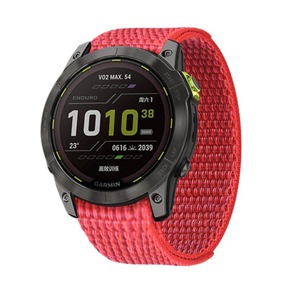 Bande de montre en nylon à fermeture auto-agrippante, For Garmin Fenix 7, For Garmin Fenix 7X