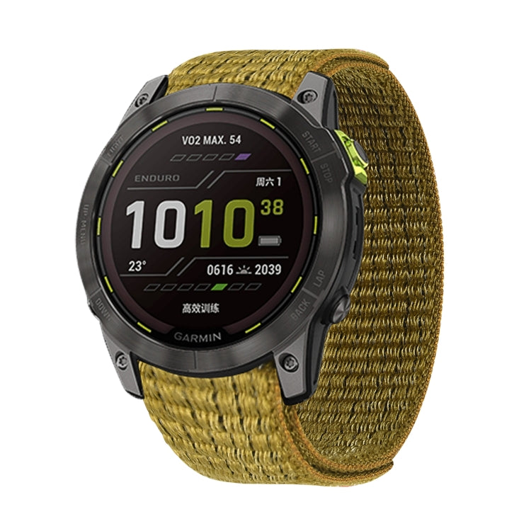 Bande de montre en nylon à fermeture auto-agrippante, For Garmin Fenix 7, For Garmin Fenix 7X