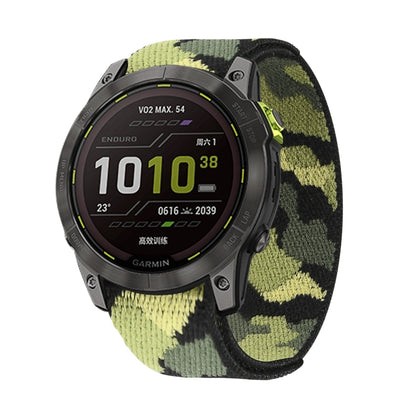 Bande de montre en nylon à fermeture auto-agrippante, For Garmin Fenix 7, For Garmin Fenix 7X