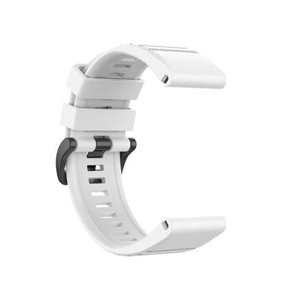 Pour Garmin Fenix 6X 26mm Bracelet de montre à texture officielle à dégagement rapide, with Plastic Button