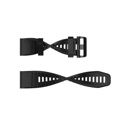 Pour Garmin Fenix 6X 26mm Bracelet de montre à texture officielle à dégagement rapide, with Plastic Button