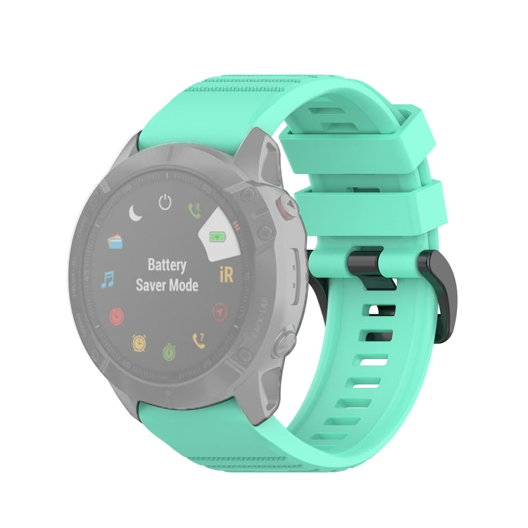 Pour Garmin Fenix 6X 26mm Bracelet de montre à texture officielle à dégagement rapide, with Plastic Button