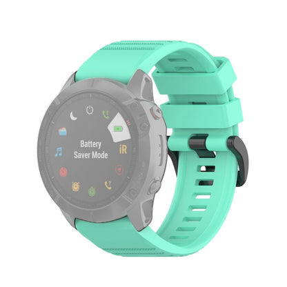 Pour Garmin Fenix 6X 26mm Bracelet de montre à texture officielle à dégagement rapide, with Plastic Button